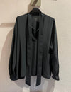 Tie blouse