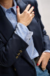 Blazer blu color denim