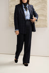 Blazer check blu e nero