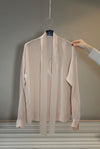 Tie blouse