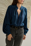 Plisse’ sartoriale blouse