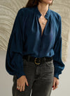 Plisse’ sartoriale blouse