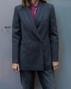 Blazer grigio spigato cashmere