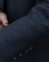 Blazer grigio spigato cashmere