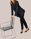Blazer check blu e nero