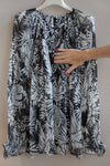 Perfetta blouse chiffon fantasia foliage