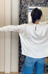 T-shirt maxi in raso light