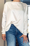 T-shirt maxi in raso light