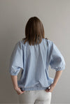 Comfort shirt cotone azzurro rigato